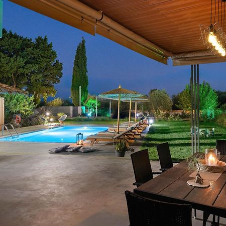 Ethria Pool Villa With Heated Jacuzzi Afantou Luaran gambar